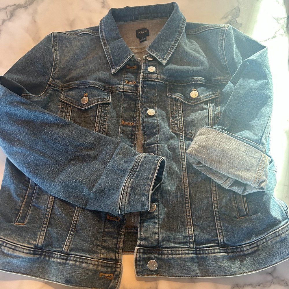 EUC JCrew Denim Jacket Sz L